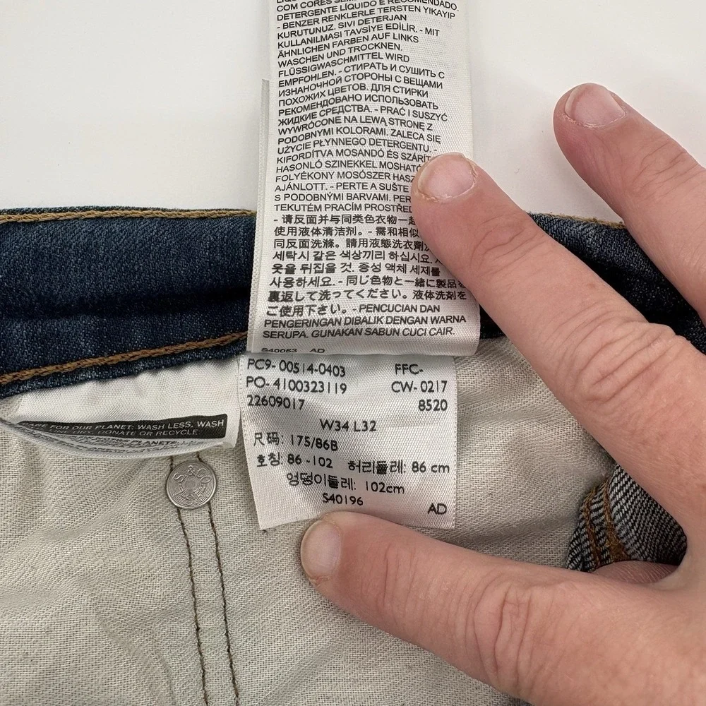Levi's 514 Straight Leg Jeans Men's 34x32‎